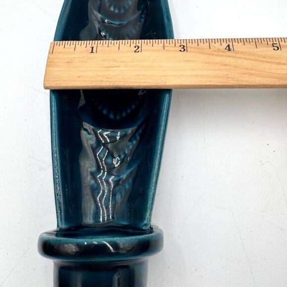 Wall candle holder - AWF pottery studio Norway 1960s - Candle light holder. Deep - Picture 14 of 16